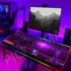 Cyberpunk Large RGB Mouse Mat Neon Gamer Mousepads LED Gaming Mousepad Big Luminous Desk Pad Desk 8 - Cyberpunk UK Store