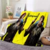 Game Cyberpunk Blanket Flannel Blanket Super Soft Fleece Throw Blankets Lightweight Warm Blanket for Couch Sofa 21 - Cyberpunk UK Store