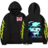 Japanese Anime Cyberpunk Edgerunners Rebecca Hoodie Men Hooded Sweatshirt Pullover Streetwear Winter Fleece Tracksuit Oversized - Cyberpunk UK Store