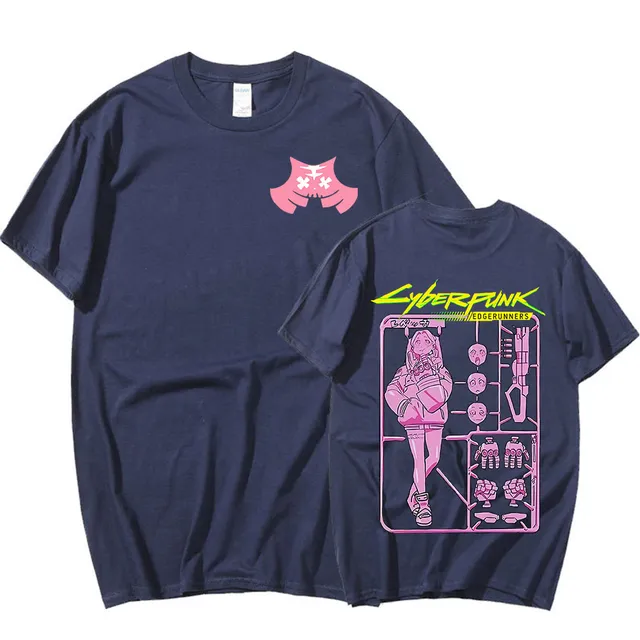 Rebecca Graphic Short Sleeves Oversized Cyberpunk 2077 T-shirt - Image 8