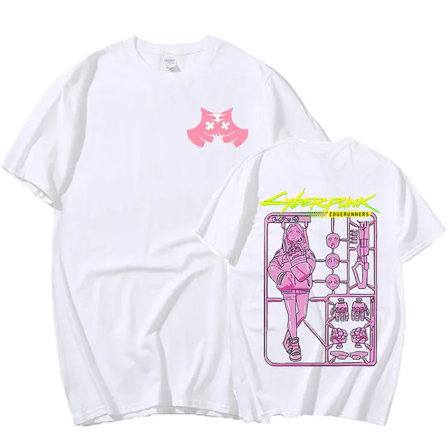 Rebecca Graphic Short Sleeves Oversized Cyberpunk 2077 T-shirt - Image 4