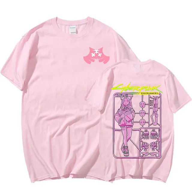 Rebecca Graphic Short Sleeves Oversized Cyberpunk 2077 T-shirt - Image 5