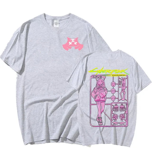 Rebecca Graphic Short Sleeves Oversized Cyberpunk 2077 T-shirt - Image 7
