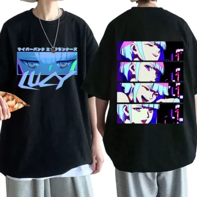 Japanese Anime Lucy Cyberpunk Edgerunners T shirts Harajuku Cartoon Printed Men Women Short Sleeves Graphic T.jpg 640x640 - Cyberpunk UK Store
