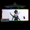 cyberpunk cat girl design rgb gaming mouse pad xl size computer desk mat - Cyberpunk UK Store