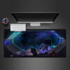 cyberpunk girl in space design mousepad - Cyberpunk UK Store