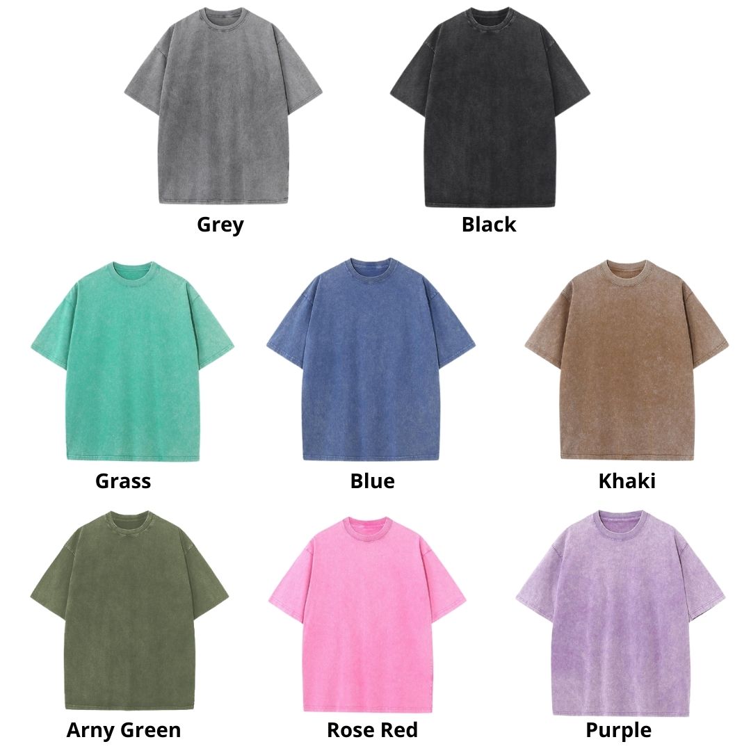Mineral Wash T Shirt Color - Cyberpunk UK Shop