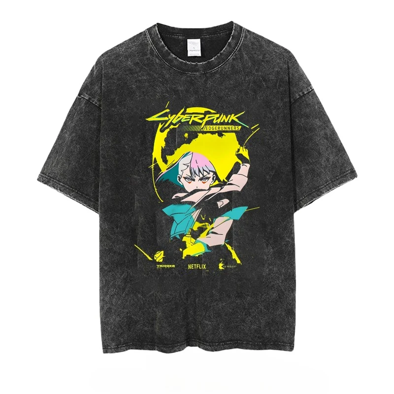 Cyberpunk Rebecca Washed T-shirt