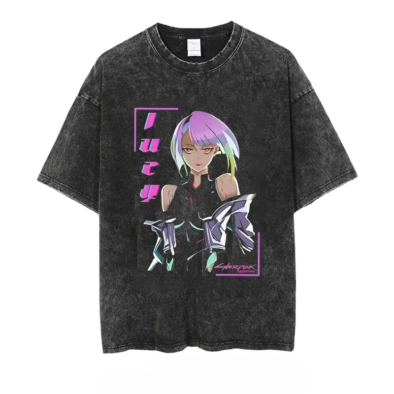 Cyberpunk Lucy Vintage Washed T-shirt