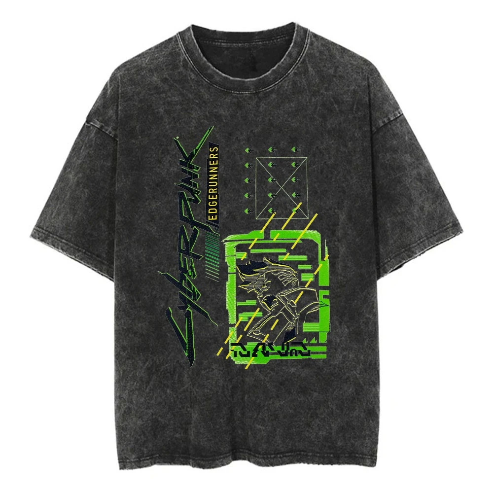 Cyberpunk New Design Washed T-shirt